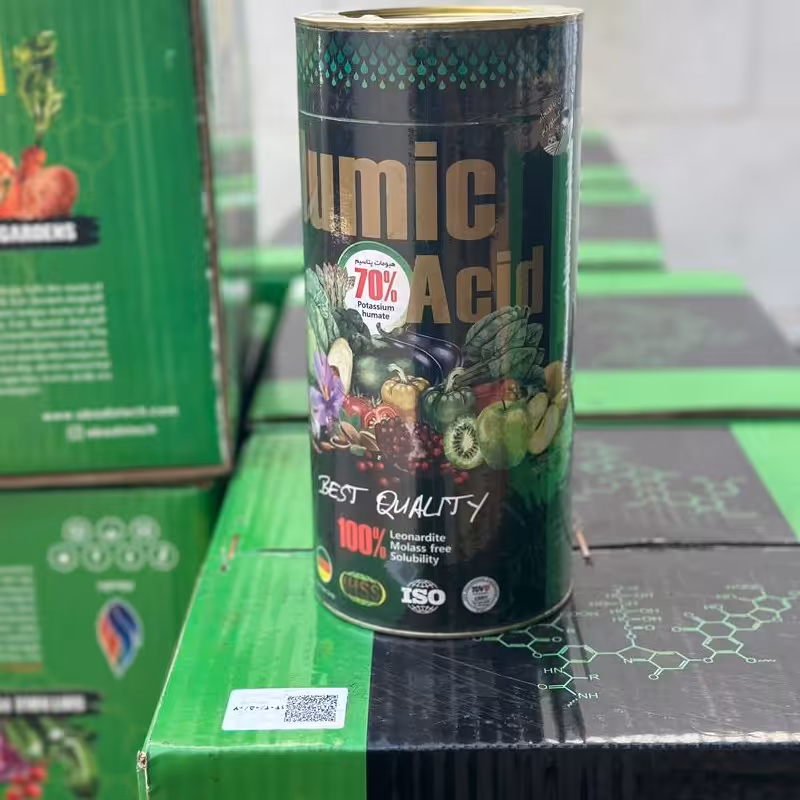هیومیک اسید پودری 70 درصد  پرک آلمان.                                             