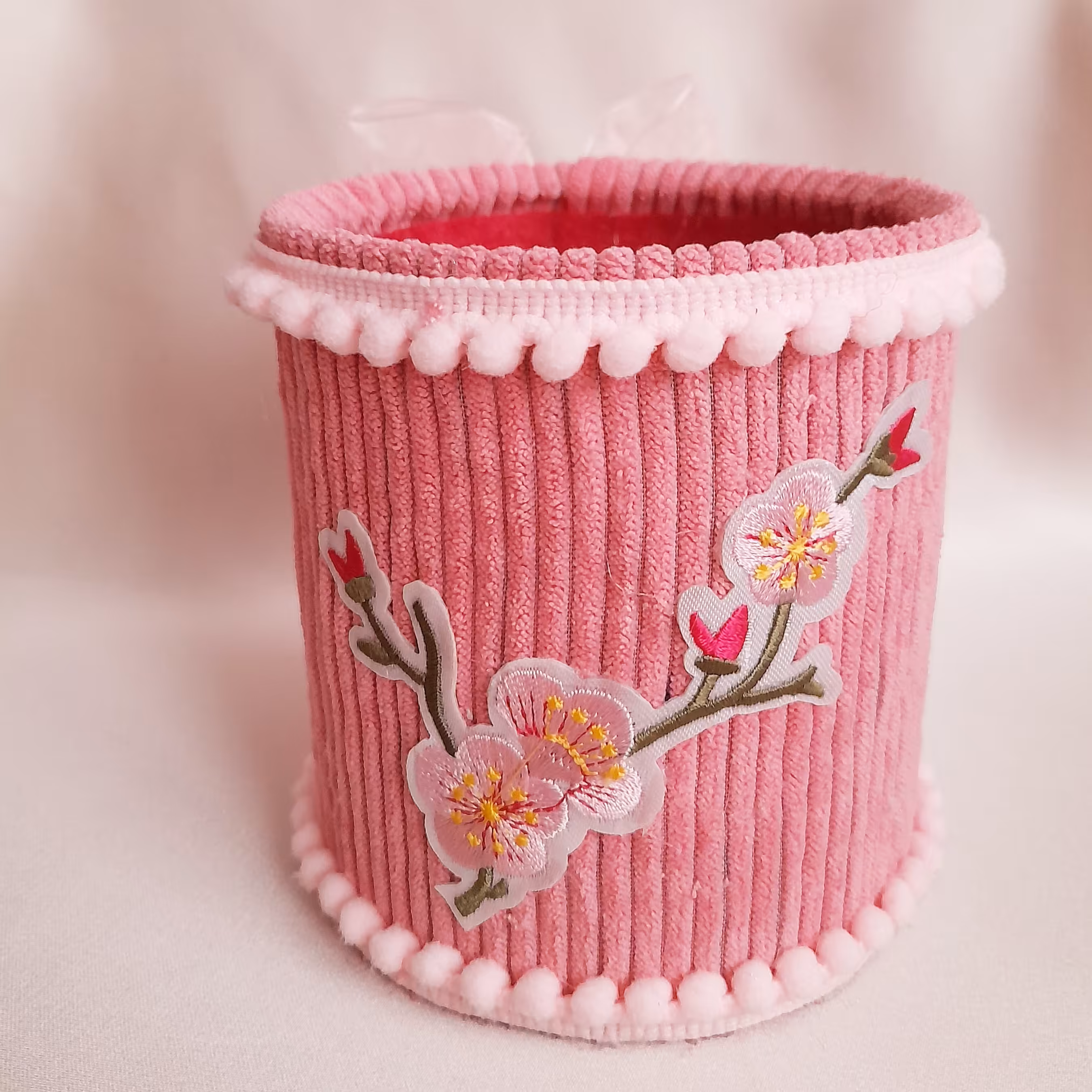 🌸جامدادی رومیزی زیبا طرح گل صورتی نیلوفرانه🌸