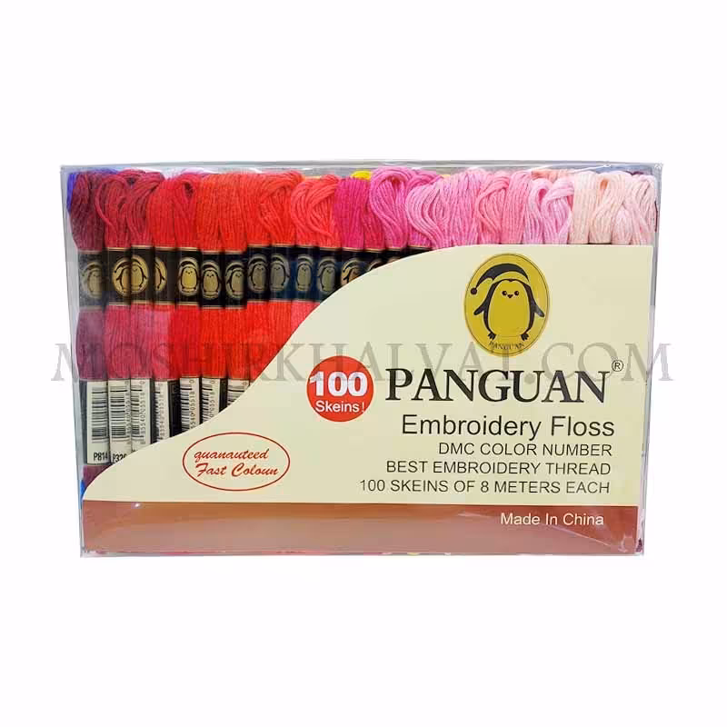 نخ گلدوزی پنگوئن 100 رنگ