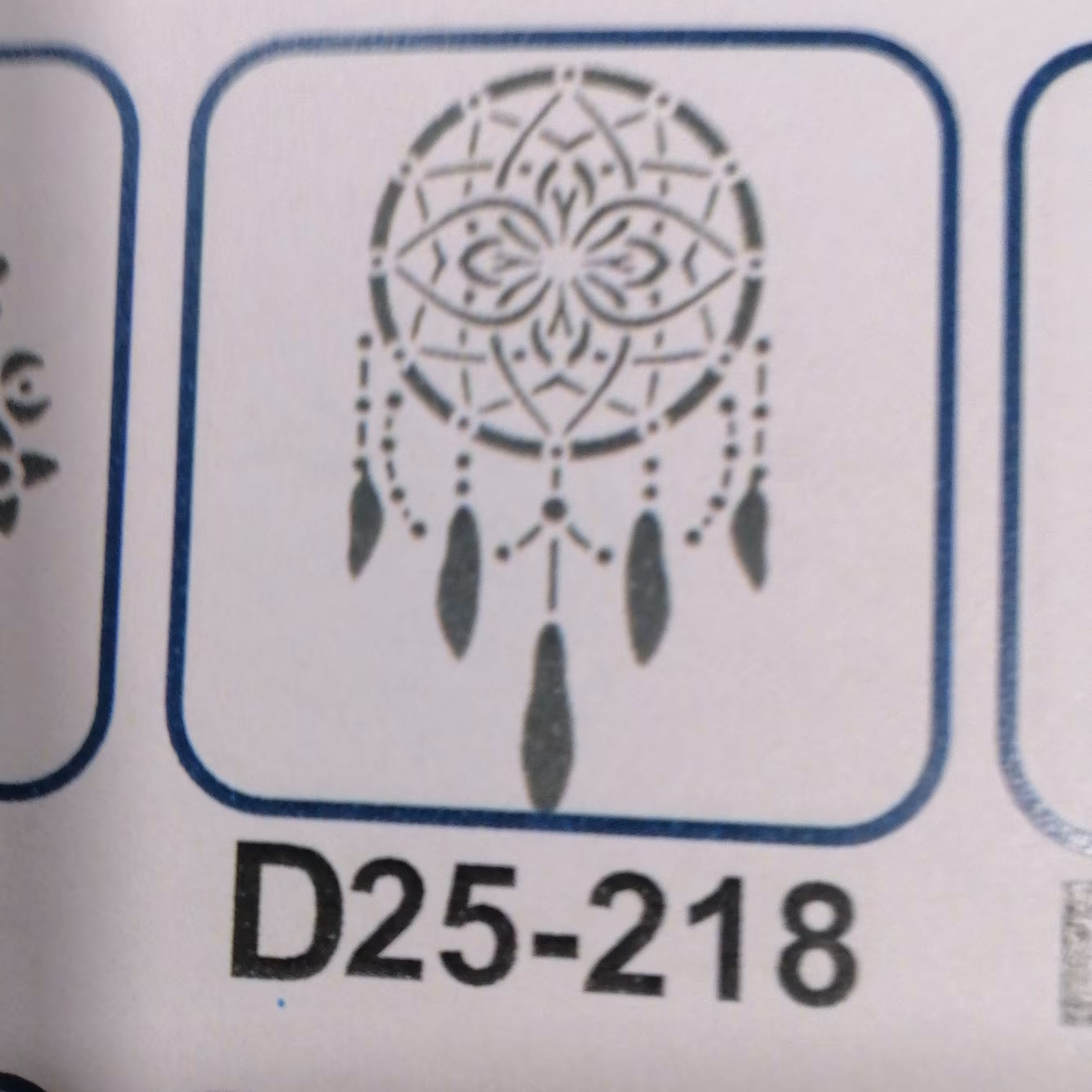 شابلون طرح آویز سایز 30در 20 کد 218