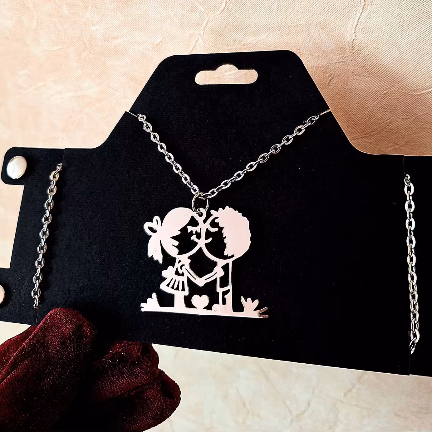 گردنبند استیل عشقولانه