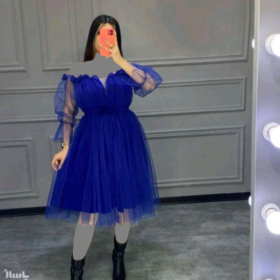 پیراهن شب زنانه تور مدل مجلسی عروسکی