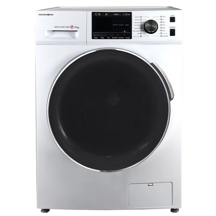 خرید و قیمت ماشین لباسشویی 9 کیلویی پاکشوما مدل TFB-96404