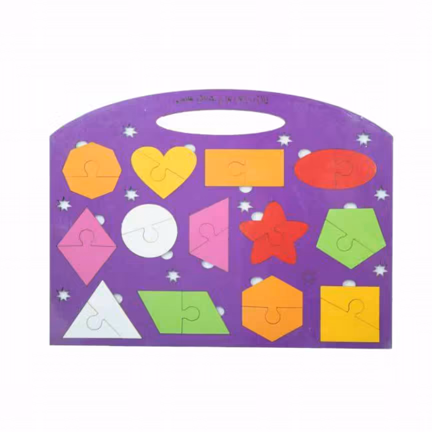 پازل چوبی 3 بعدی طرح اشکال هندسی ارغنون کد 38087