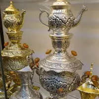 سماور قلمزنی نقره کاری