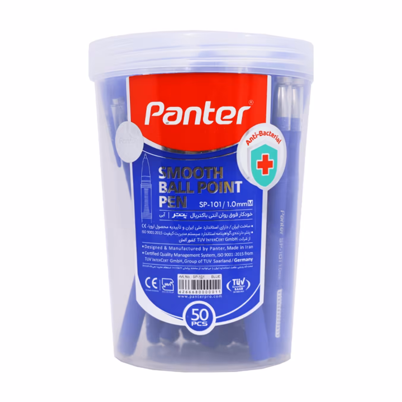 خودکار پنتر 1 میلی متر آبی بسته 50 عددی