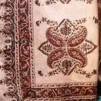 سفره قلمکار 6 متری ممتاز اصفهان (  5.6  طول و  1.10  عرض  ) 