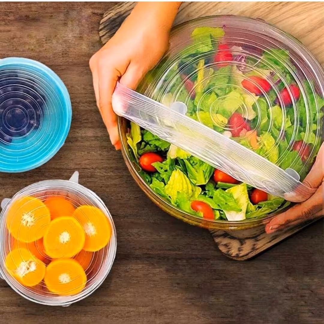 درپوش سیلیکونی محافظ  غذا 6 عددی