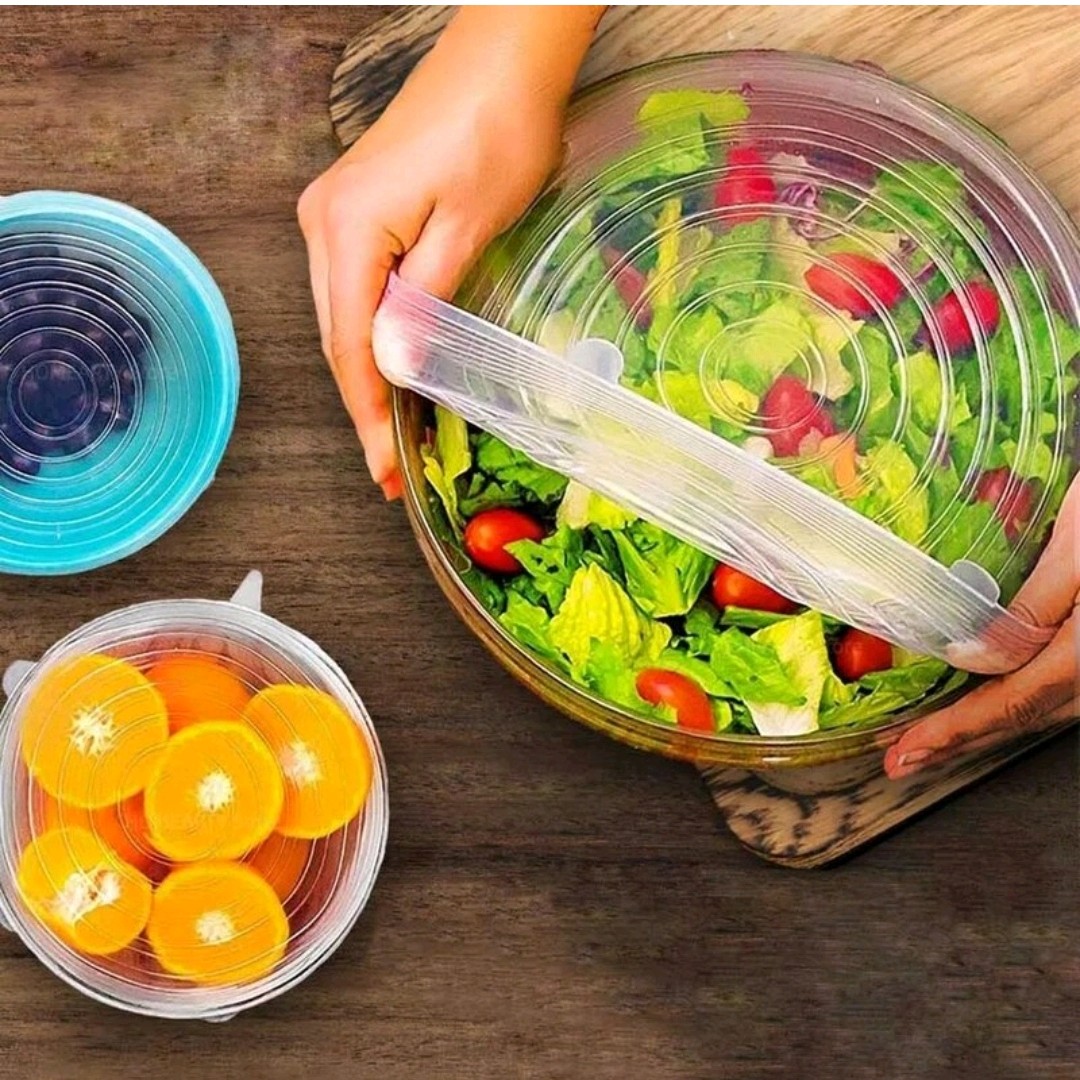 درپوش سیلیکونی محافظ غذا 6 عددی