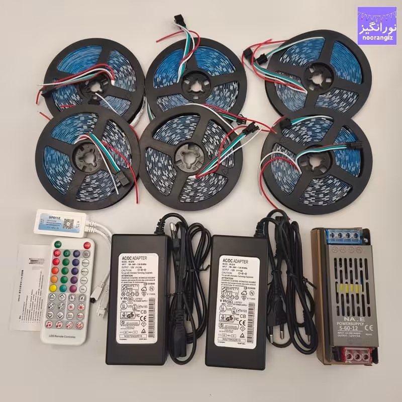 ریسه نواری فول کالر RGB موزیکال هوشمند گیمینگ 30 متری