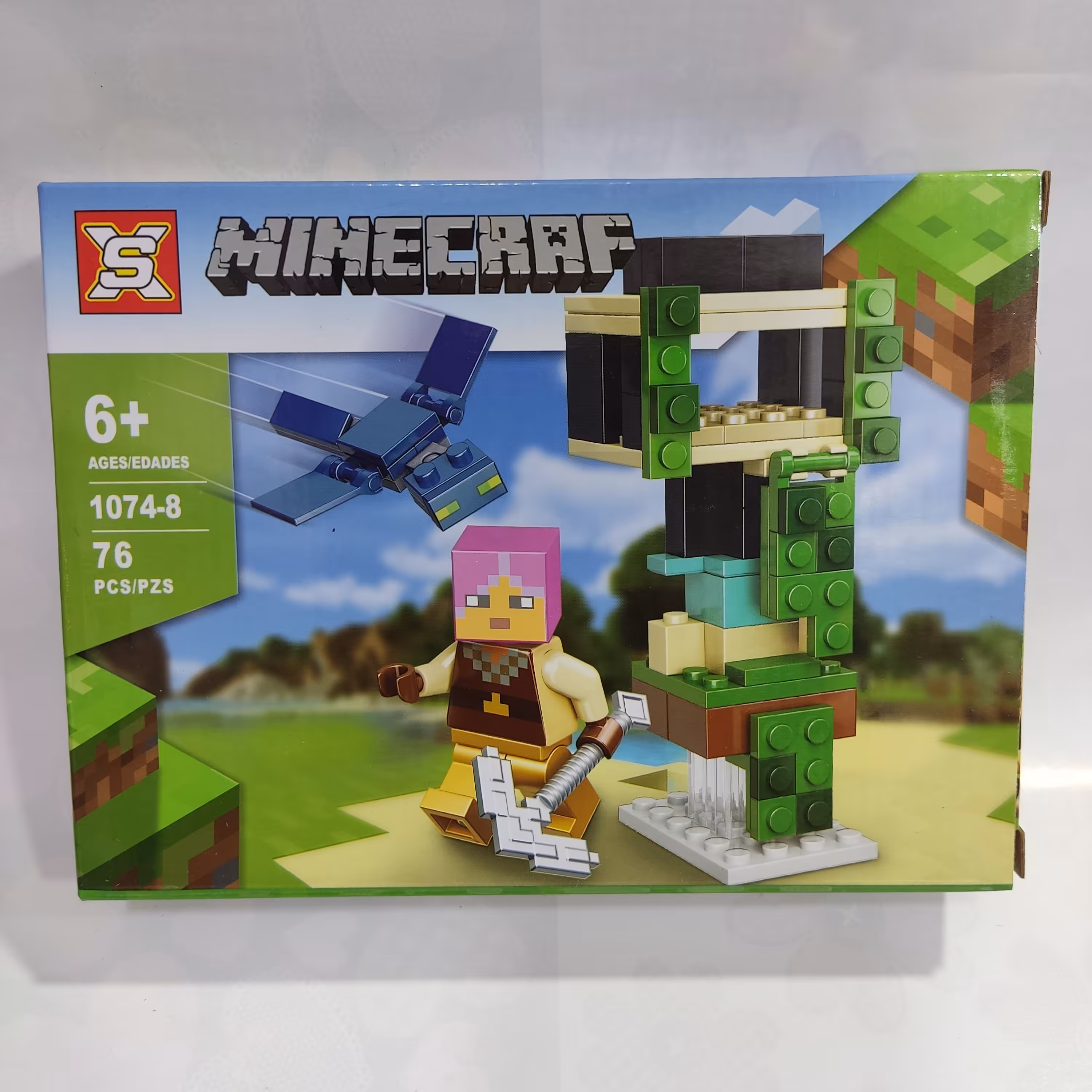 اسباب بازی لگو ماینکرافت 76 قطعه سری جدید کد 1074