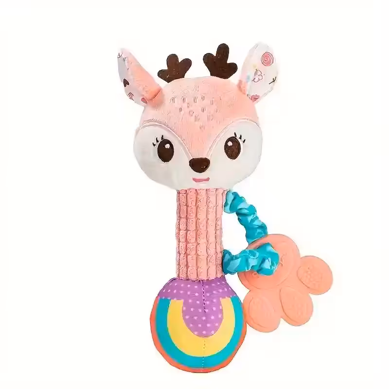 جغجغه کودک طرح گوزن صورتی کد 823742