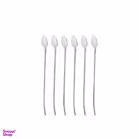 قاشق شربت خوری مدل نی دار کد FG38 مجموعه 6 عددی