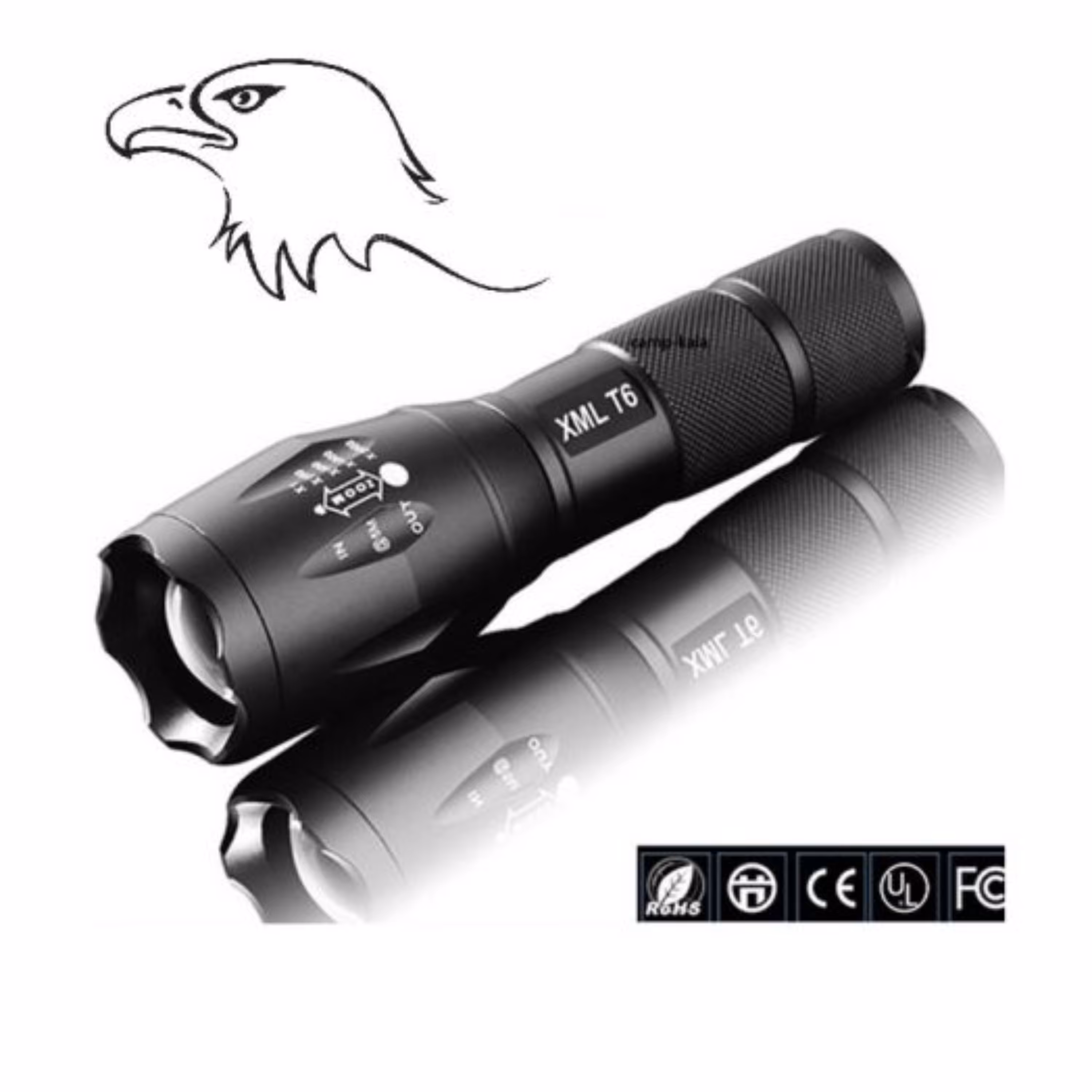 چراغ قوه اصل t6 تک باتری