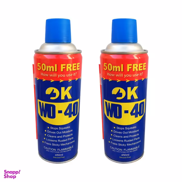 اسپری روان کننده اوکی مدل WD-40 حجم 450 میلی لیتر بسته 2 عددی