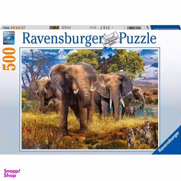 پازل 500 تکه راونزبرگر مدل Elephants کد 15040