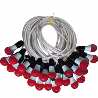 ریسه 40 متری قرمز با بوکسل نگهدارنده روکشدار