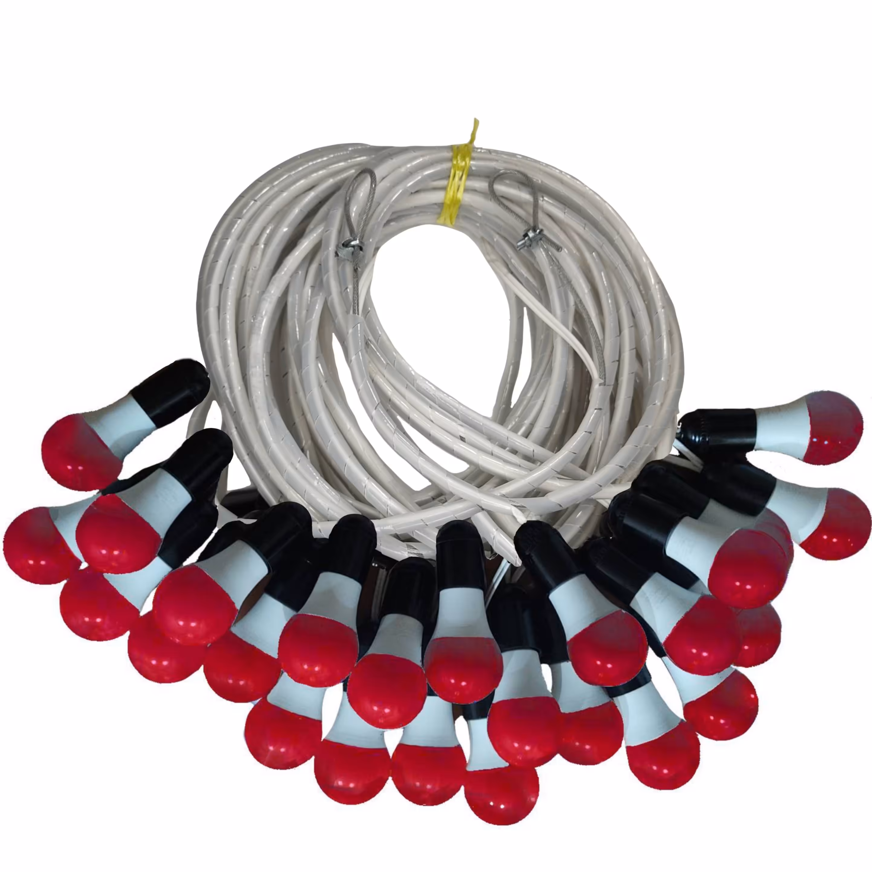 ریسه 40 متری قرمز با بوکسل نگهدارنده روکشدار