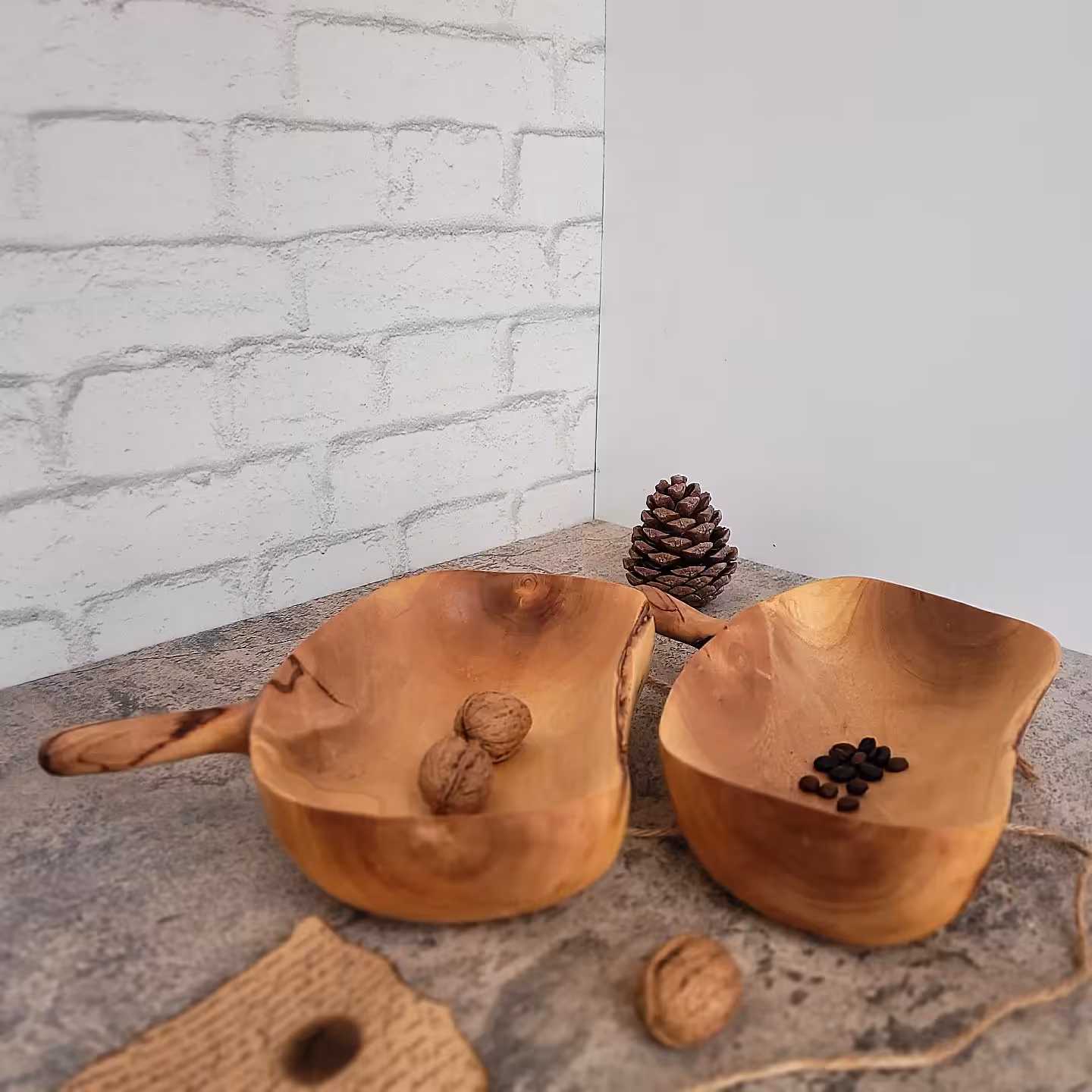 ظرف چوبی دسته دار  پذیرایی مخصوص آجیل و خشکبار