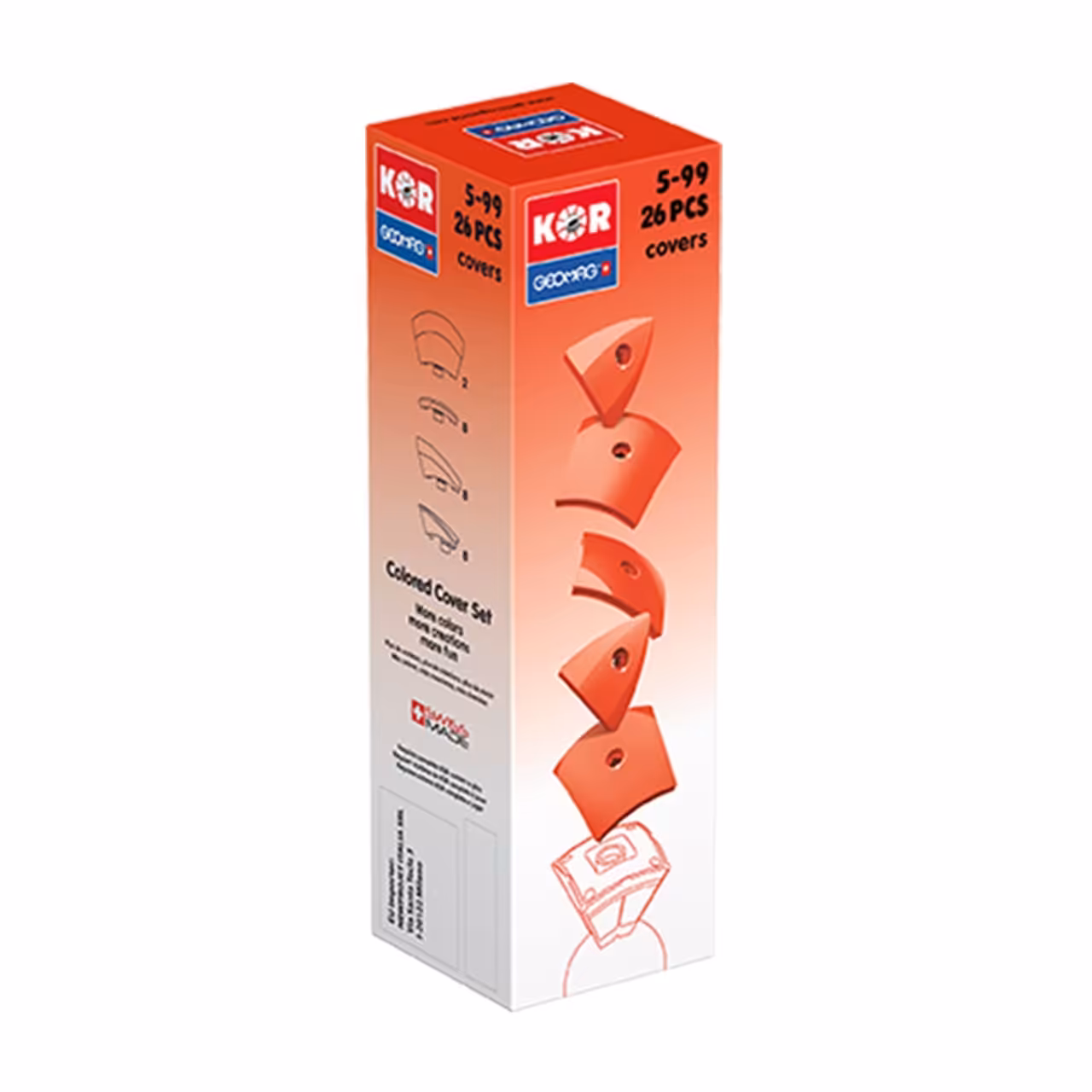 ساختنی ژیومگ مدل Kor 5-99 26pcs Red