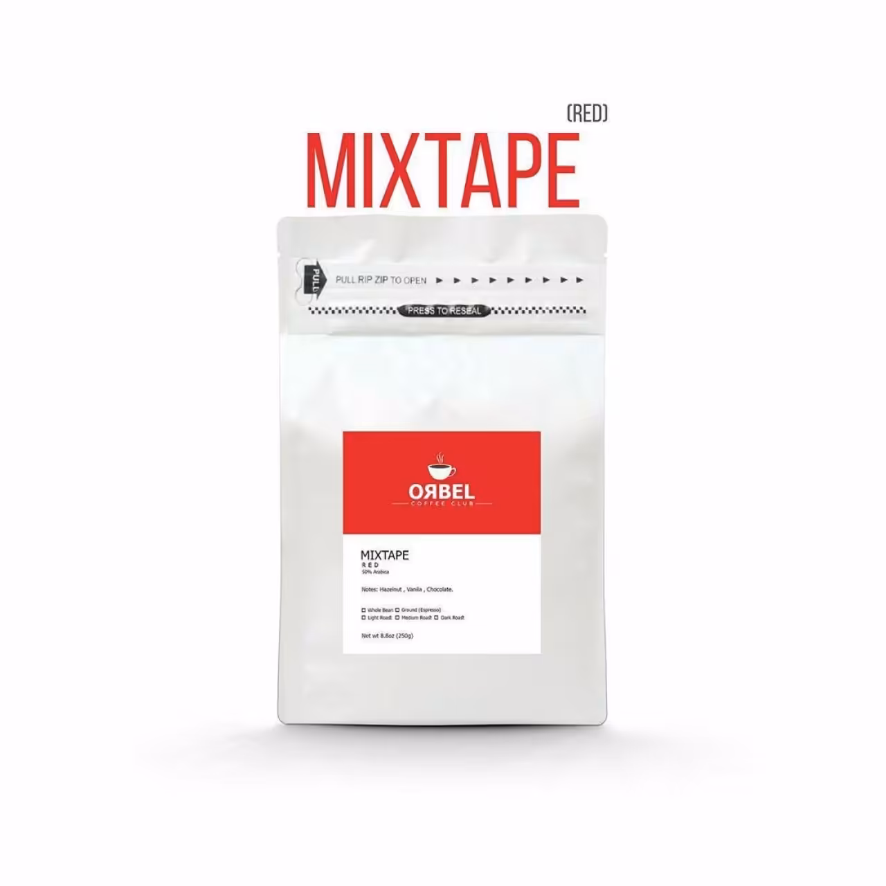 دانه قهوه میکس قرمز اربل 250 گرم