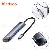 هاب 5 پورت Type C مک دودو Mcdodo HU-7750 5 in 1 USB-C HUB USB3.0 HDMI 4K
