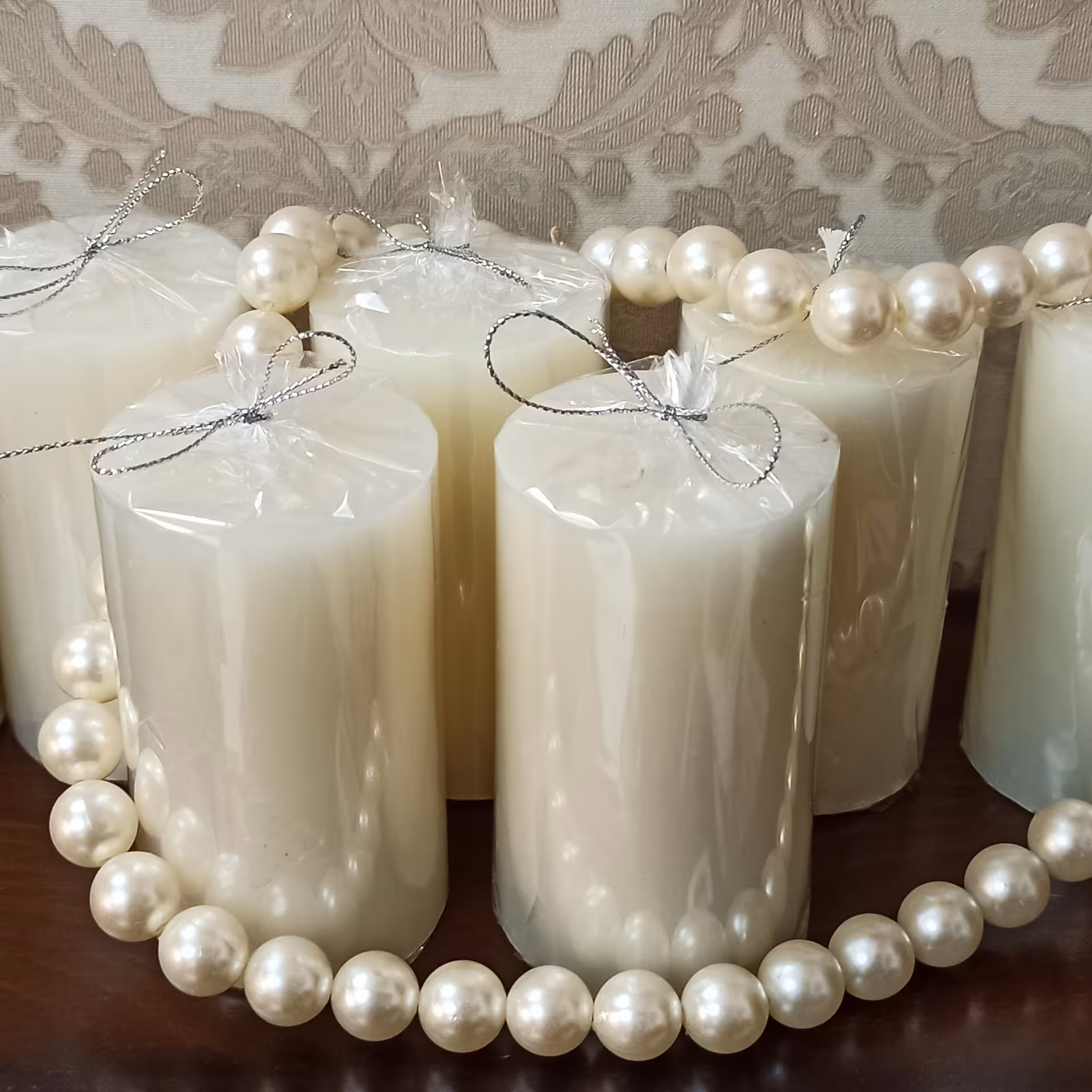 شمع استوانه سفید پاریس (10 سانتی )