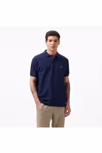 تی شرت یقه پولو آبی مردانه تيشرت يقه آستين كوتاه مدل Nautica