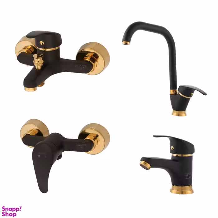 ست شیرآلات فاخته مدل ماهان کد MT مجموعه 4 عددی