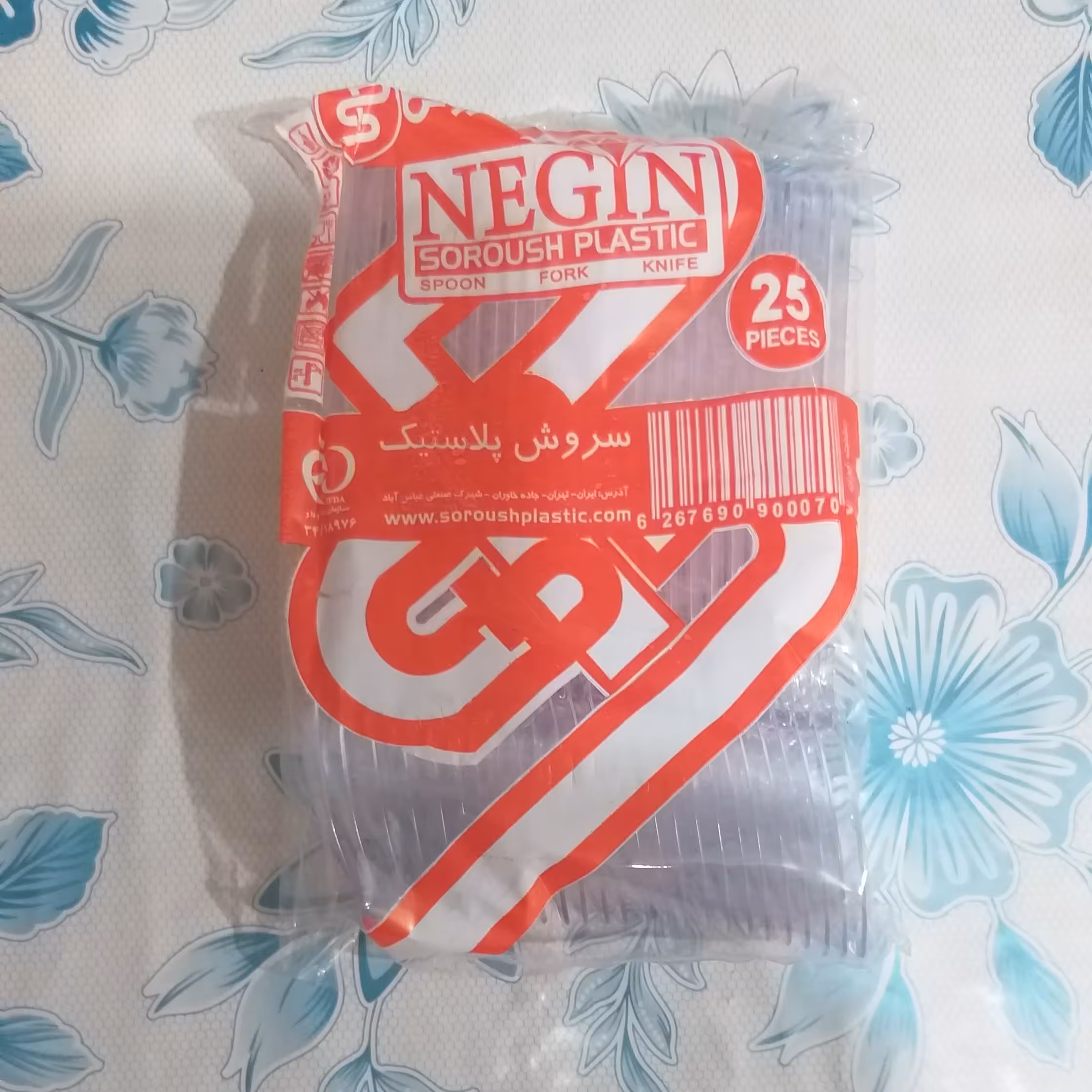 چنگال یکبار مصرف معمولی 100عددی 