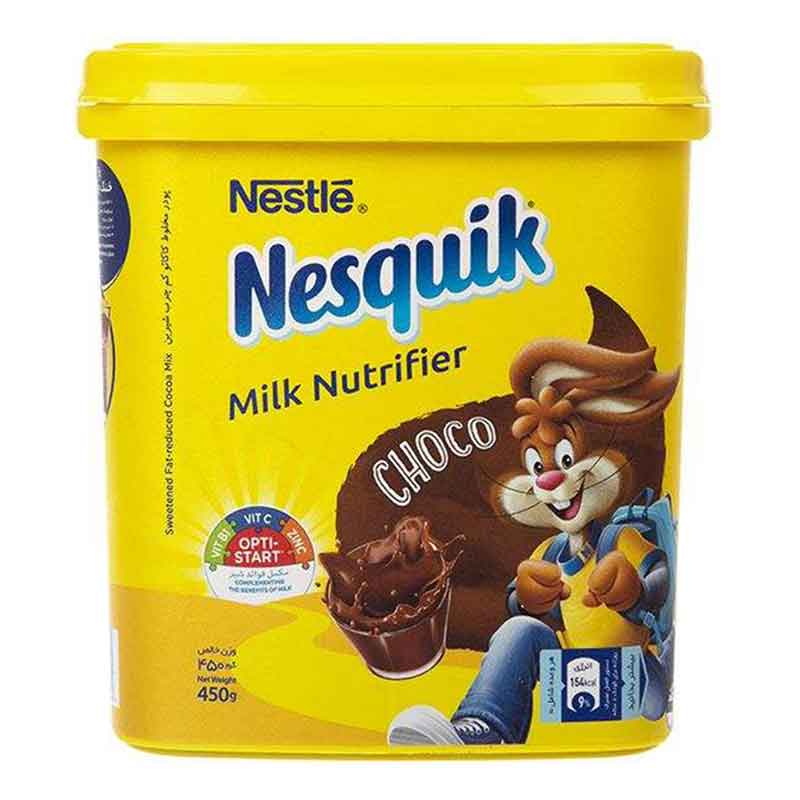 پودر شکلات نسکوئیک نستله مدل Milk Nutrifier 450 گرمی