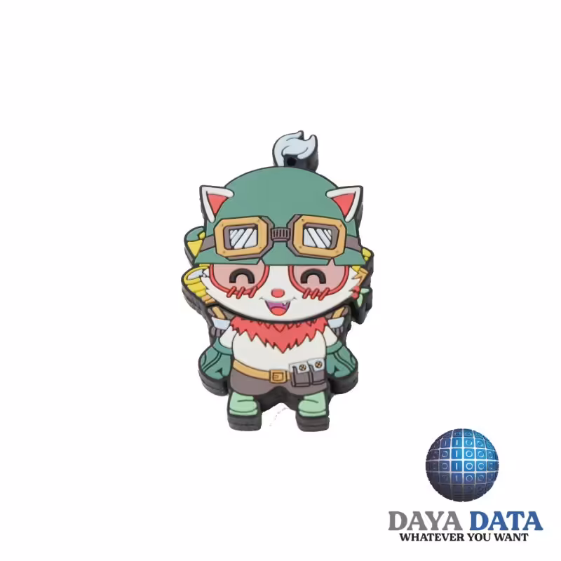 فلش مموری فانتزی  دایا  دیتا  طرح  گربه موتورسوار مدلPF1079-3 ظرفیت32GB -USB2