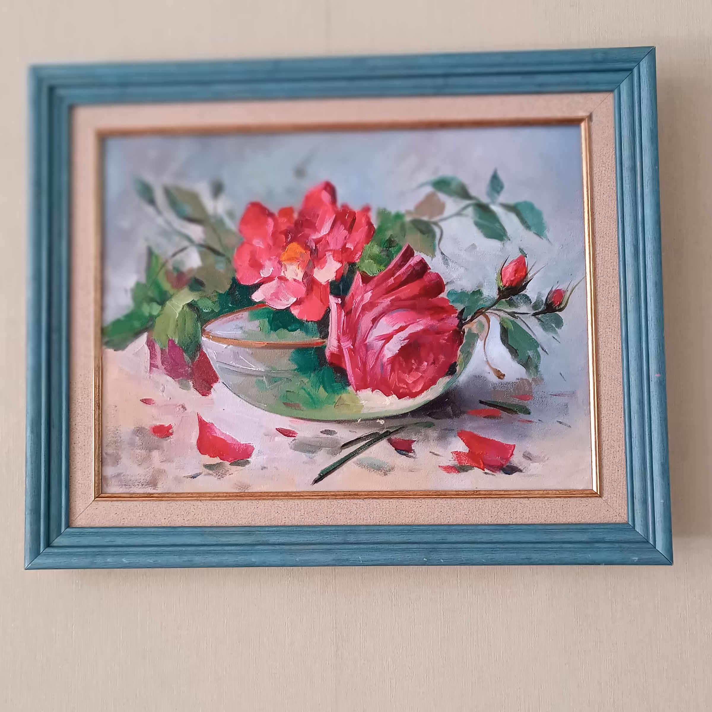 تابلو نقاشی گل 