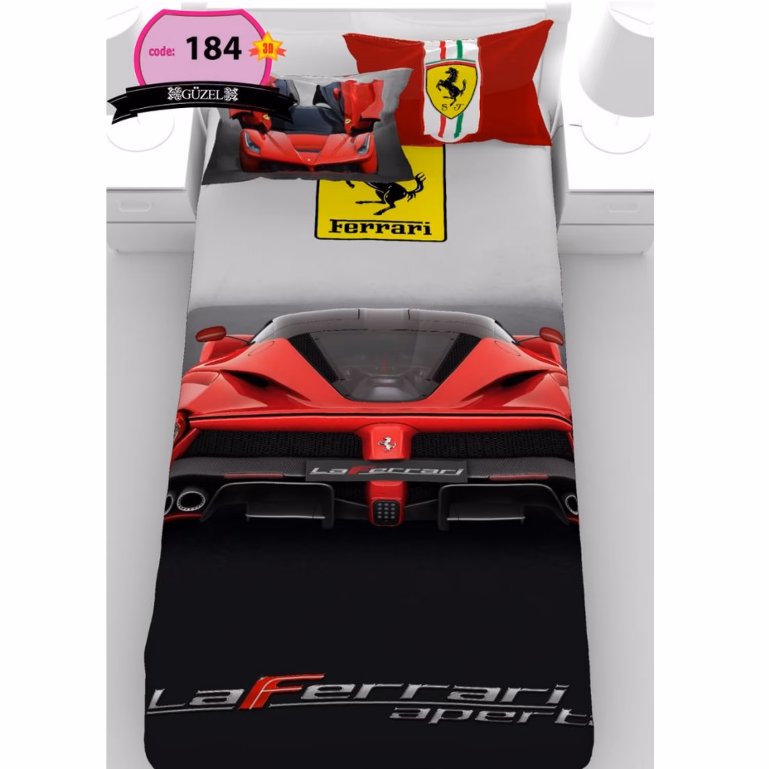 روتختی تک نفره سه بعدی برند گوزل -5 تکه -کد 184