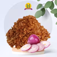 پیاز داغ نگینی سرخ شده با روغن زیرو ترانس 180 گرمی