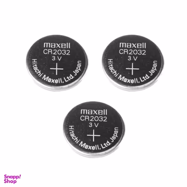 باتری سکه ای مکسل مدل CR2032 بسته 3 عددی