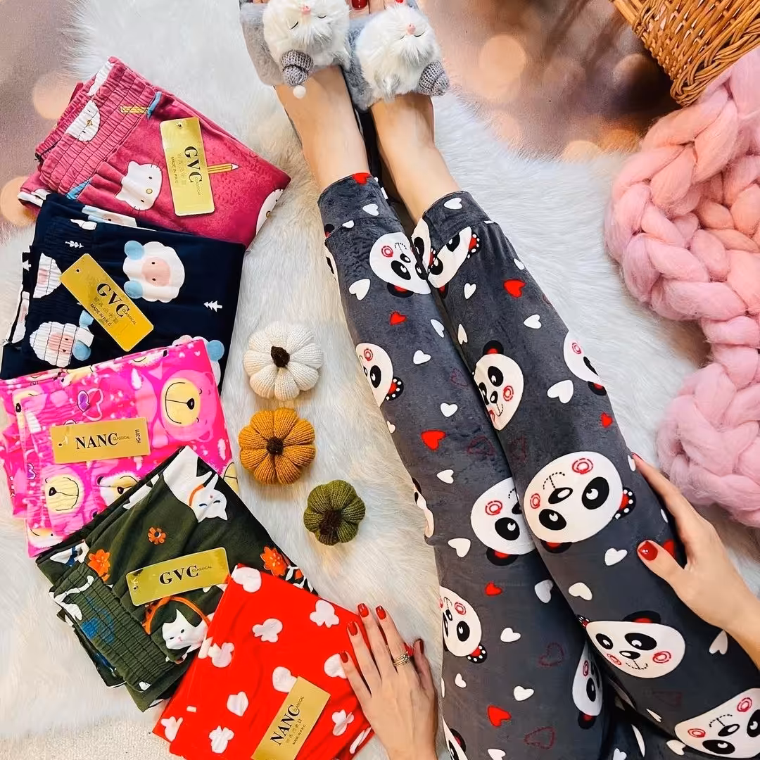 شلوار زنانه مخمل عروسکی وارداتی 