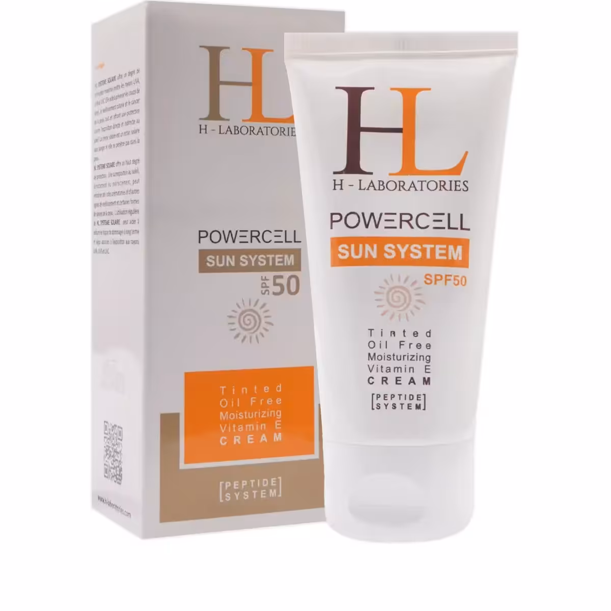 کرم ضد آقتاب رنگی اچ ال مدل SPF50 مناسب انواع پوست حجم 50 میلی لیتر  