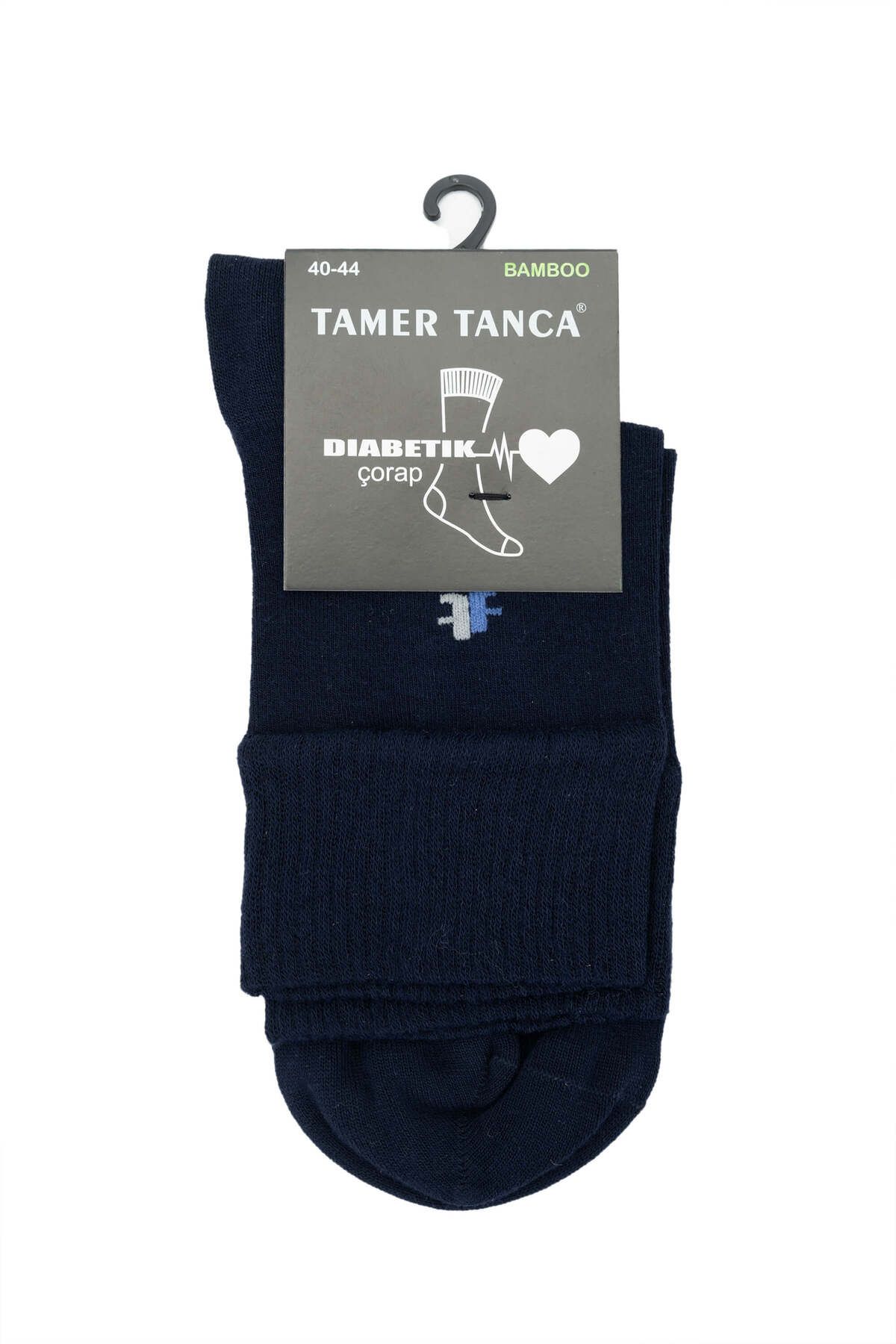 جوراب آبی مردانه جورابهای نساجی اورجینال Tamer Tanca