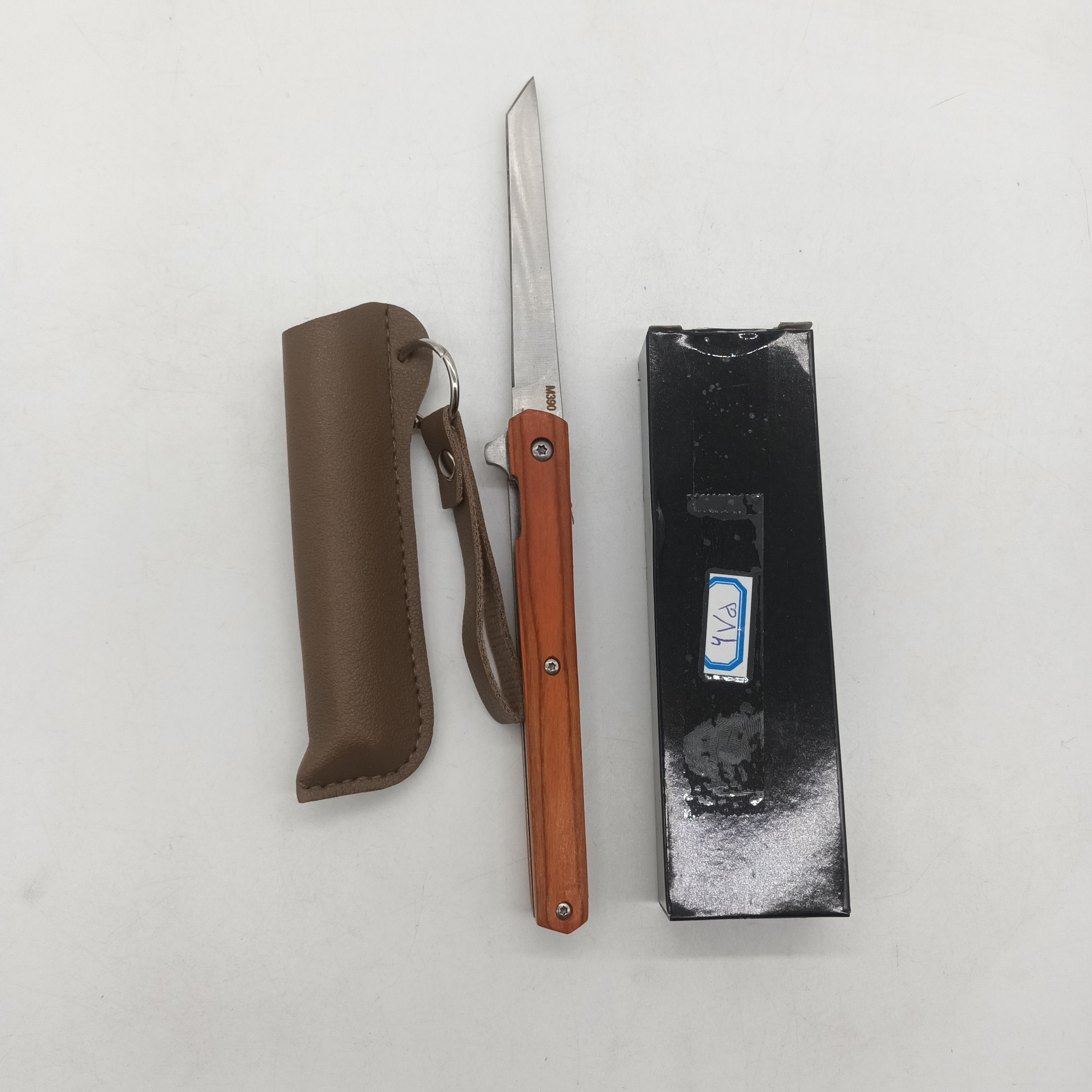 چاقوی m390دسته چوبی کد675
