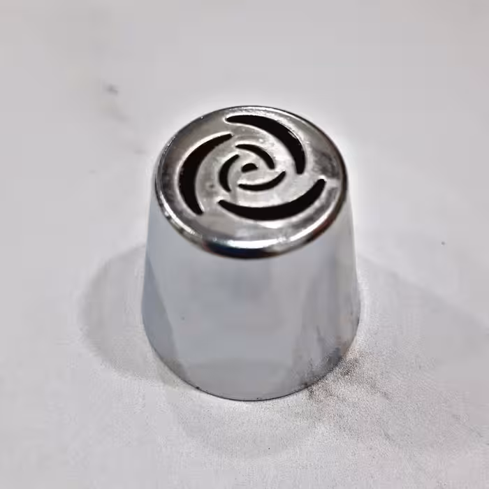 ماسوره شیرینی پزی و کیک پزی طرح گل 3 بعدی استیل خارجی