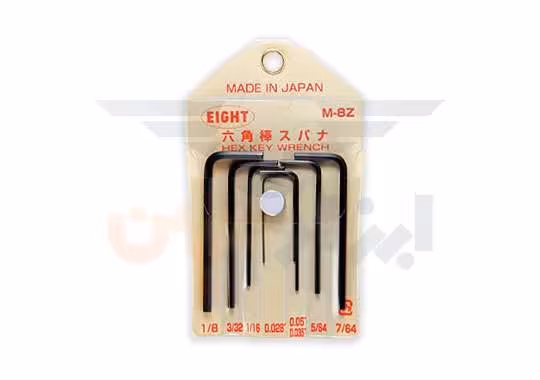 ست آچار آلن الکترونیکی ایت مدل m-8z سایز 1.8 تا 7.84 اینچ eight
