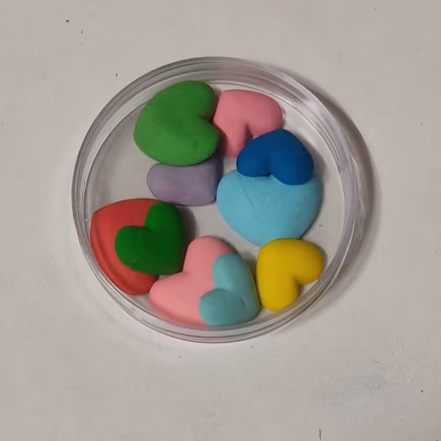 تاپر قلب رنگی