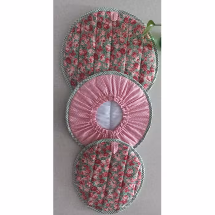 ست دمکنی   جنس پارچه اصلی کتان نخ یک لایه پشم شیشه فیلتری دو لایه آستر متقال یک لایه چلوار