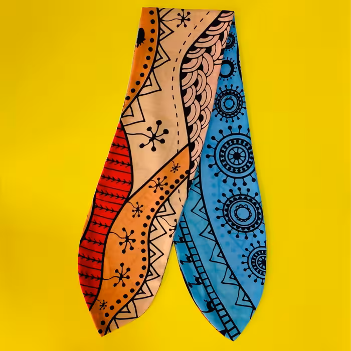 دستمال گردن طرح فانتزی - کد 102