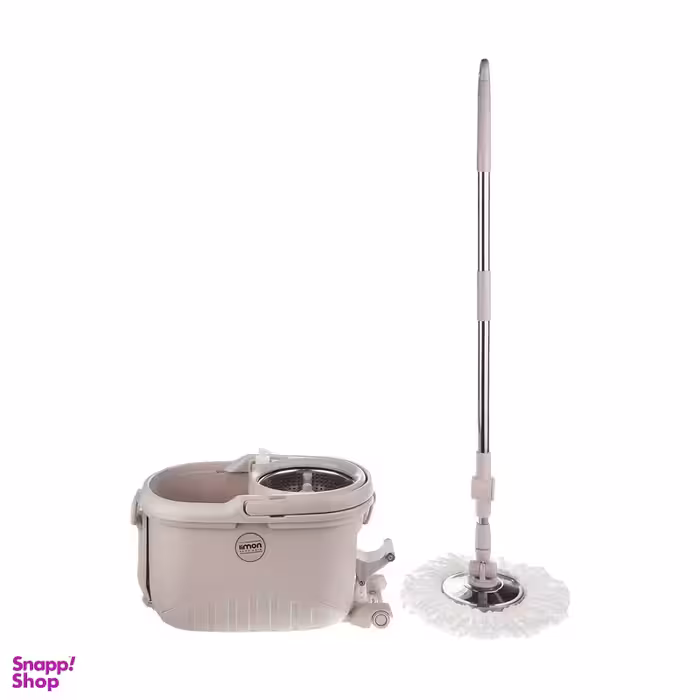 ست سطل و زمین شوی چرخشی لیمون مدل Walkable Mop