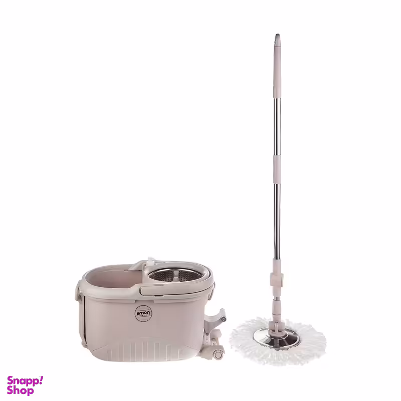 ست سطل و زمین شوی چرخشی لیمون مدل Walkable Mop