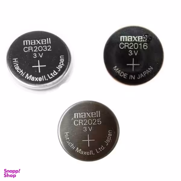 باتری سکه ای مکسل مدل CR2016 cr2025 cr2032 مجموعه 3 عددی