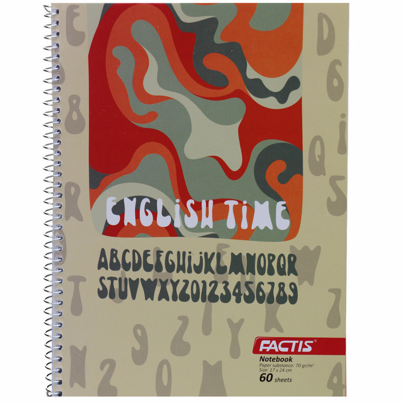 دفتر زبان 60 برگ فکتیس طرح EnglishTime
