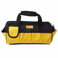 کیف ابزار برزنتی 40 سانتی متری مهر زرد مشکی